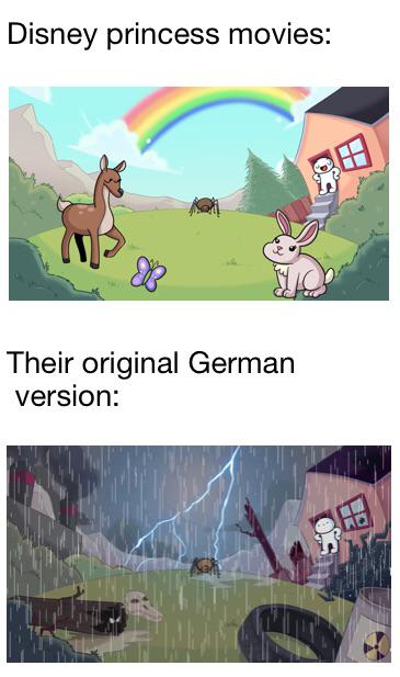 cartoon - Disney princess movies Their original German version Uk Ha