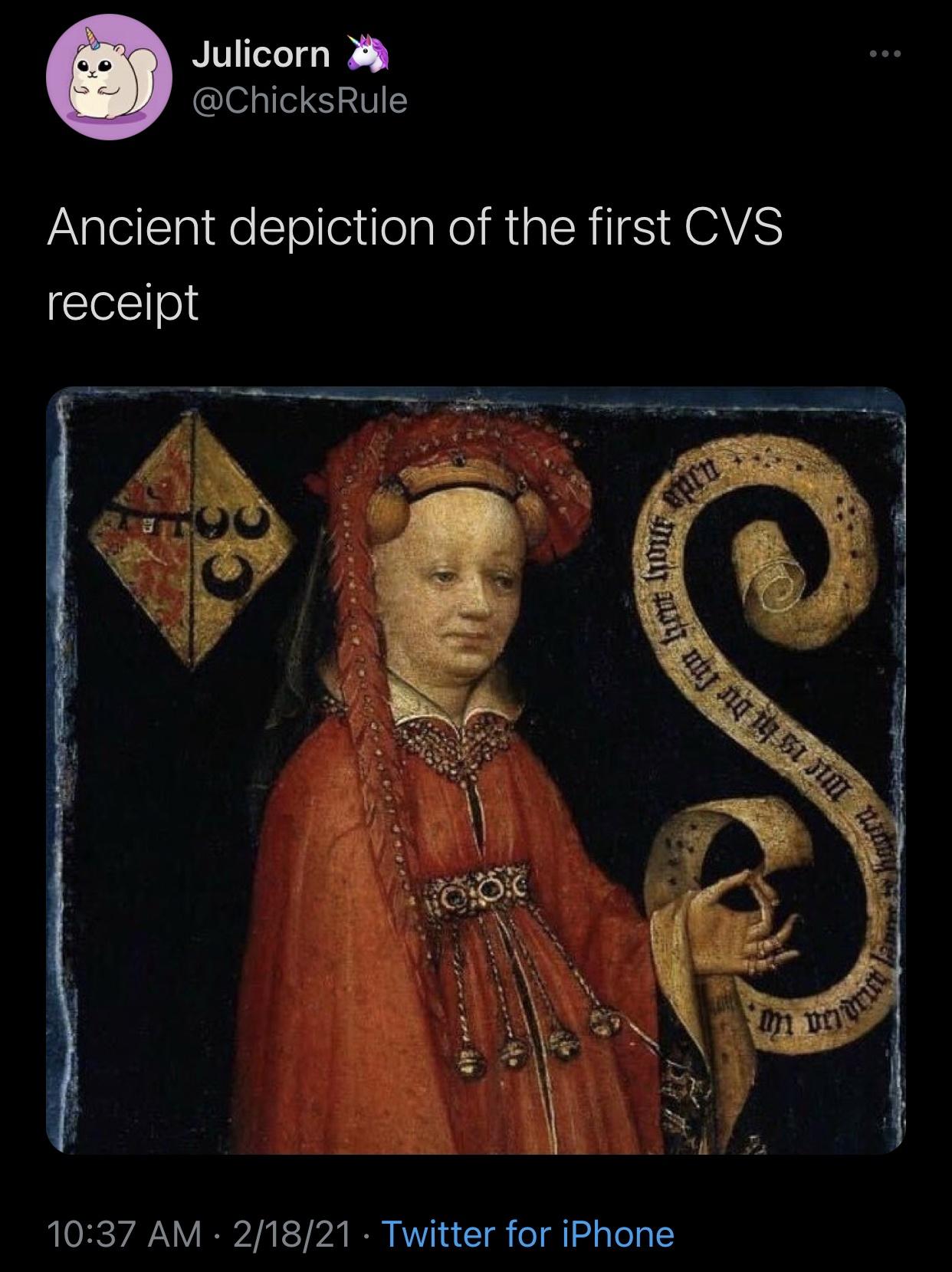 portrait of lysbeth van duvenvoorde - Julicorn Ancient depiction of the first Cvs receipt Hatz mut ng 19 St Jui Hindi Ooc mm toort 21821 Twitter for iPhone