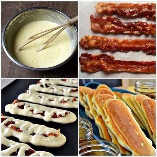 bacon pancake dippers