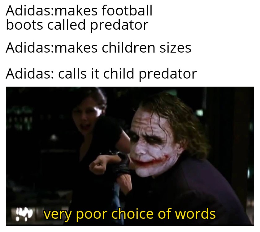 john cena surprises 7 year old with cancer meme - Adidasmakes football boots called predator Adidasmakes children sizes Adidas calls it child predator very poor choice of words