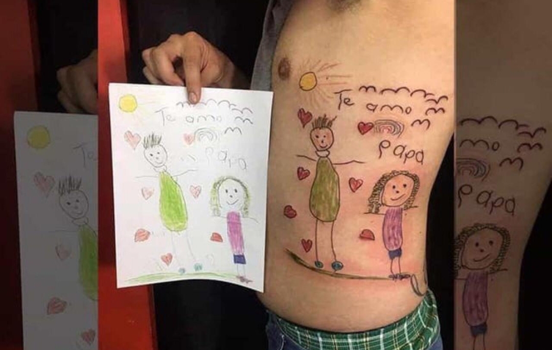 kid draw tattoo