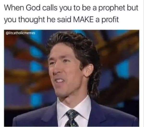 Christianity - When God calls you to be a prophet but you thought he said Make a profit