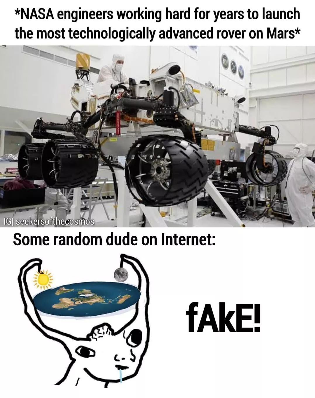 curiosity rover - Nasa engineers working hard for years to launch the most technologically advanced rover on Mars Ig| seekersofthecosmos Some random dude on Internet fAKE!