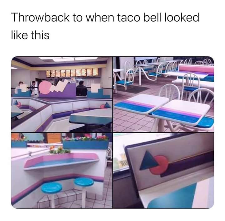 throwback taco bell - Throwback to when taco bell looked this