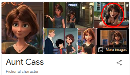 hair coloring - Police More images Aunt Cass Fictional character