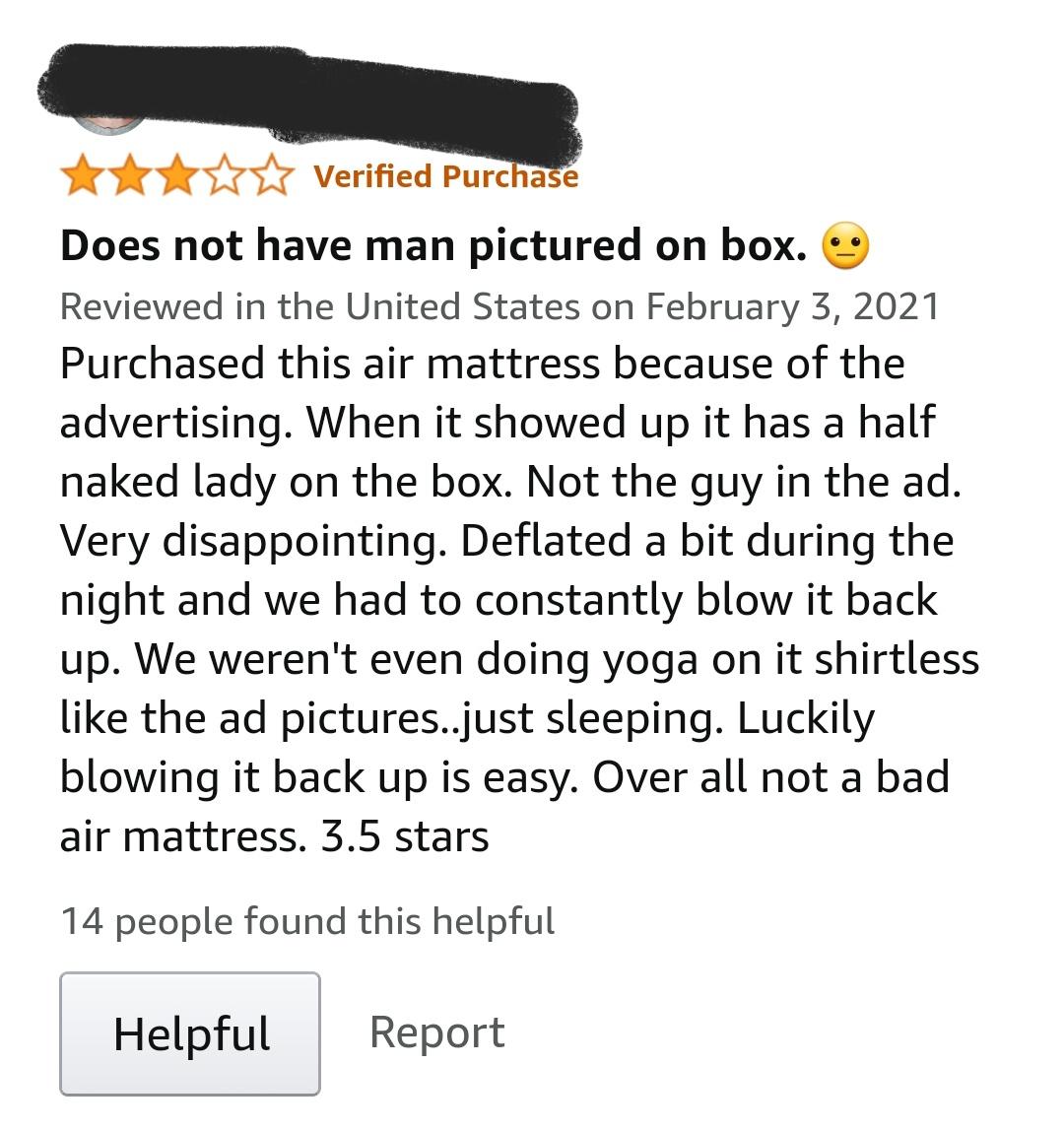 Amazon's Creative Air Mattress Advertisement Leaves Buyer Disappointed