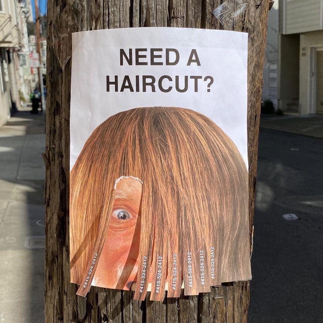 awesome pics and funny memes - ads that make you happy - Haircut? Need A