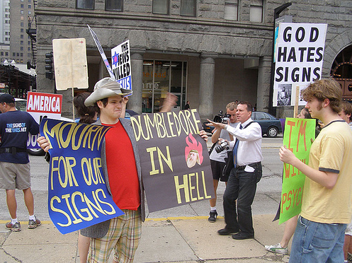 westboro baptist church funny - God Hates Signs America Nimbledorf For Our In a Hell Signs
