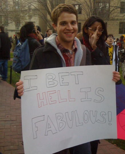 funny pro gay signs - Hell I Fabulovsi