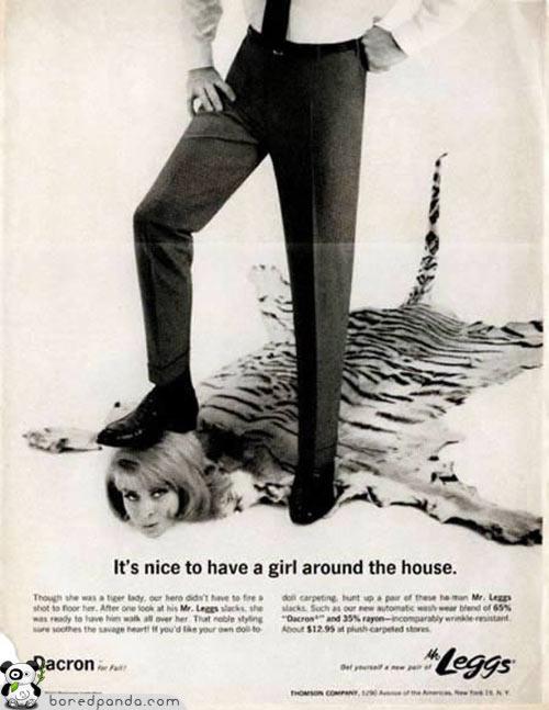 Old funny sexist and racist adds.