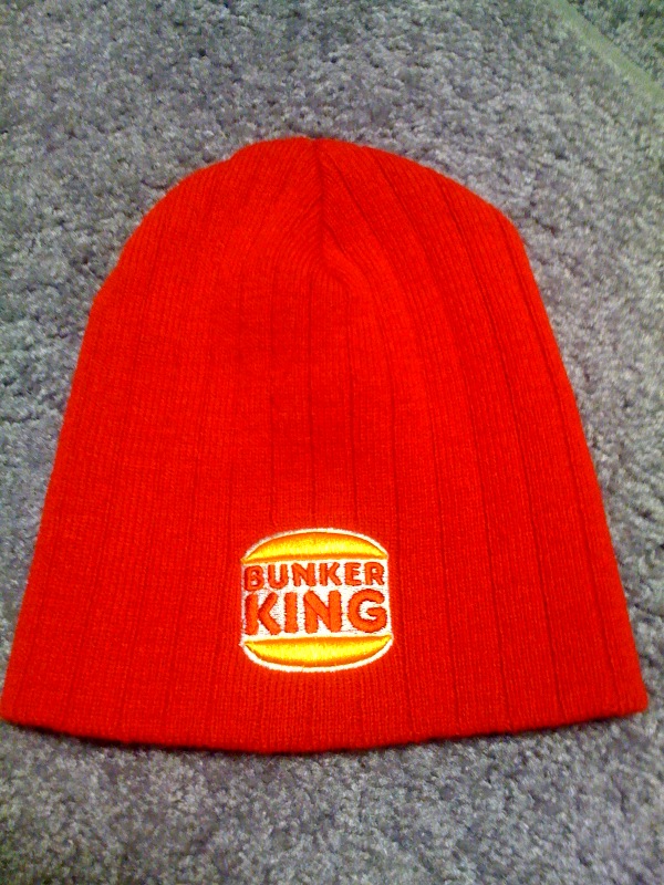 bunker king burger king hat 