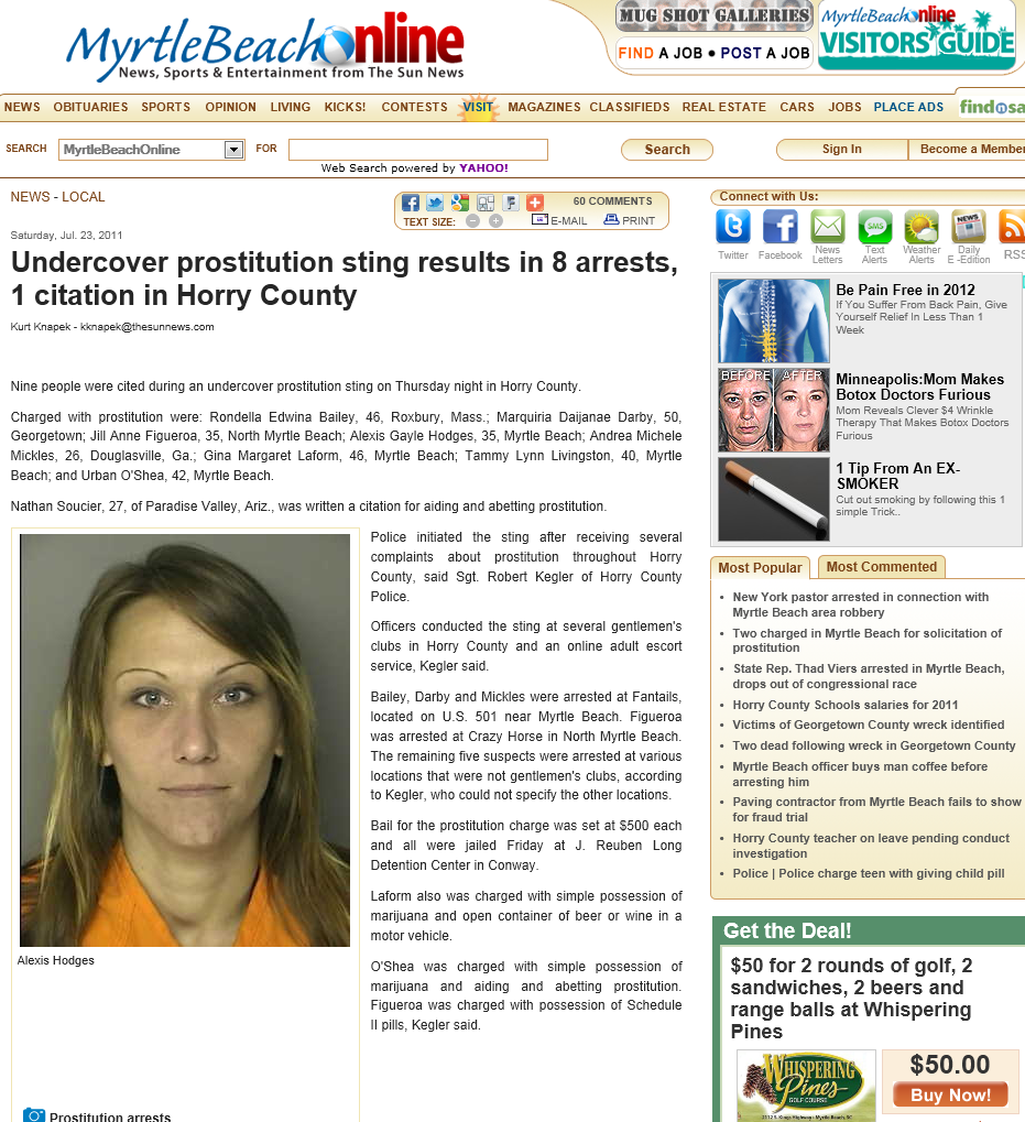 Introducing ACCUSED alleged hooker Alexis Hodges...