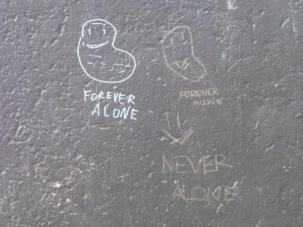 Forever Alone, On the Berlin Wall. June 13, 2011