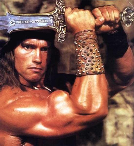 Conan.   I know, it was just rebooted.  Anybody see it?  Arnold is considering a reprisal, playing an aged Conan.  Expect greatness.