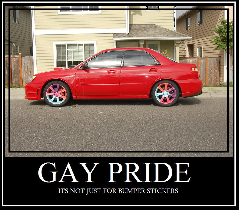 Gay pride, its no longer just for bumper stickers