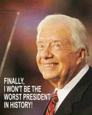 I won't be the worst president in history!