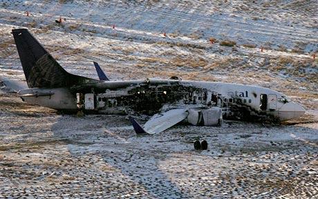plane crashes