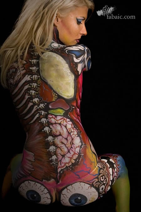 12 Sexiest Body Painting Clothes  Underwear