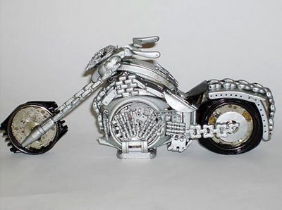 Motorcycle Models Made From Wrist Watches