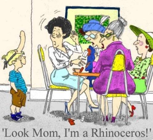 am a rhinoceros - 'Look Mom, I'm a Rhinoceros!'