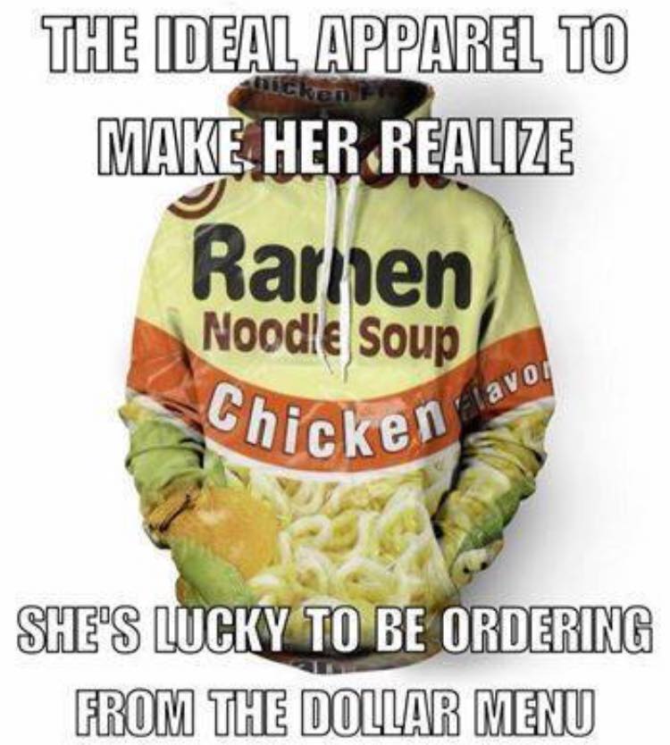 produce - The Deal Apparel To Make Her Realize Rarien Noodle Soup Chicken kenavo She'S Lucky To Be Ordering From The Dollar Menu