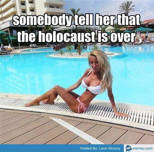 tits mcgee - somebody tell her that the holocaust is over 3 Rimini WHITill Posted By Leon Khoury memez.com