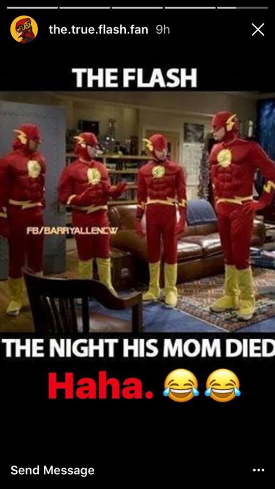 big bang theory halloween memes - Flash the.true.flash.fan 9h The Flash FbBarayallencw The Night His Mom Died Haha. Sa Send Message