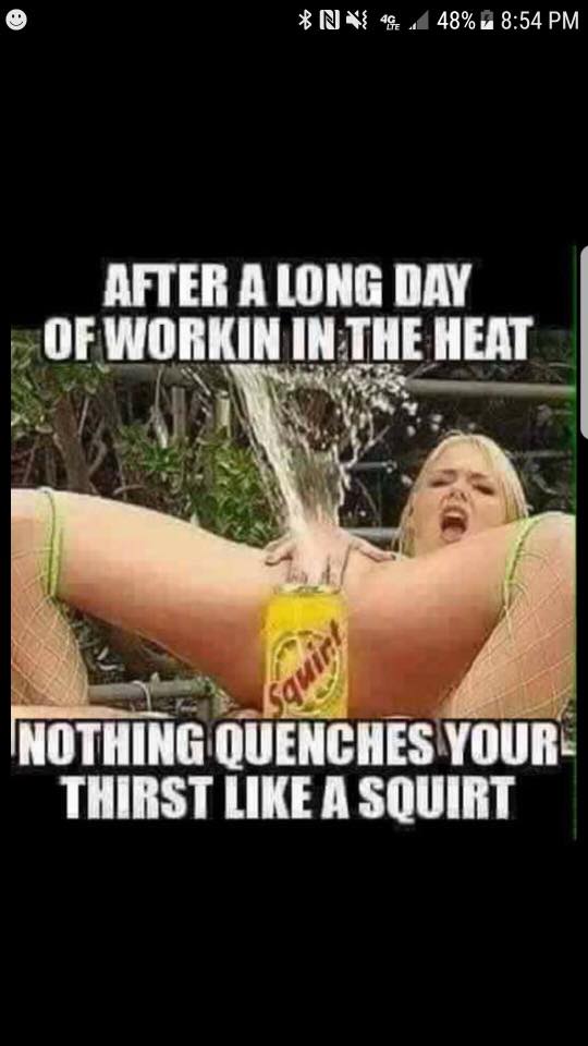 photo caption - N 48% After A Long Day Of Workin In The Heat Nothing Quenches Your Thirst A Squirt