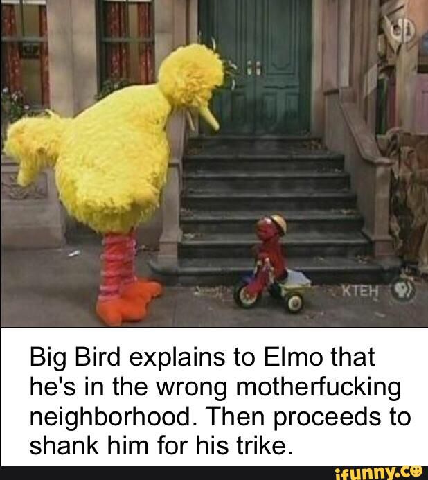 The darker side of sesame street