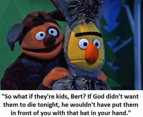 The darker side of sesame street