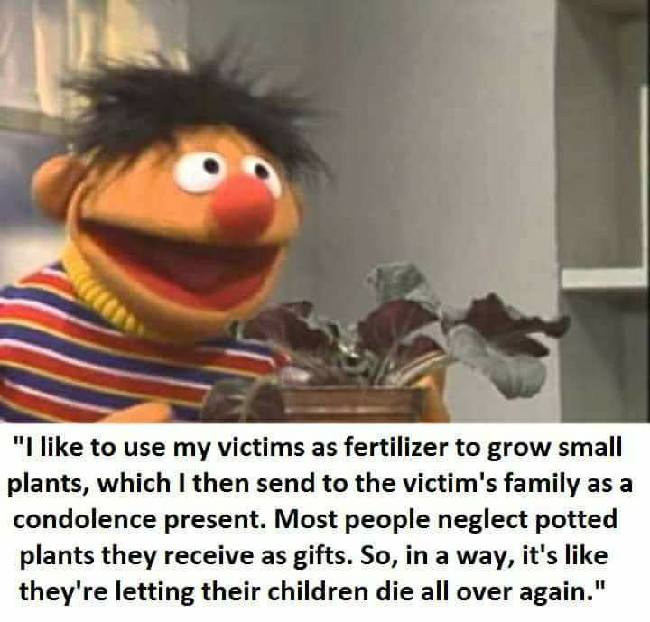 The darker side of sesame street