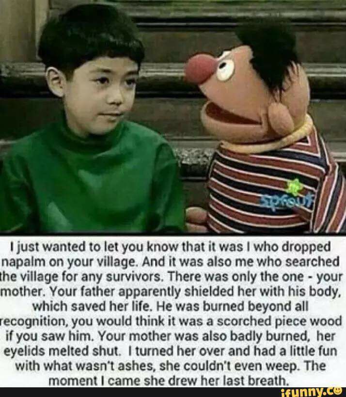 The darker side of sesame street