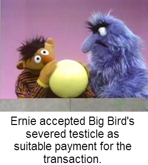 The darker side of sesame street