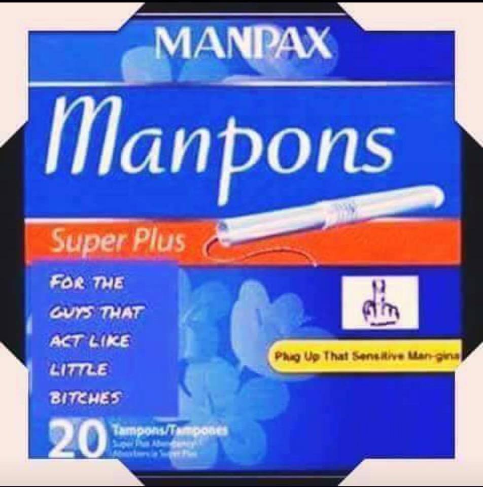 tampons for men - Manpax Manpons Super Plus For The Guys That Act Little Bitches Prag Up That Sensitive Mangina 20 ampons