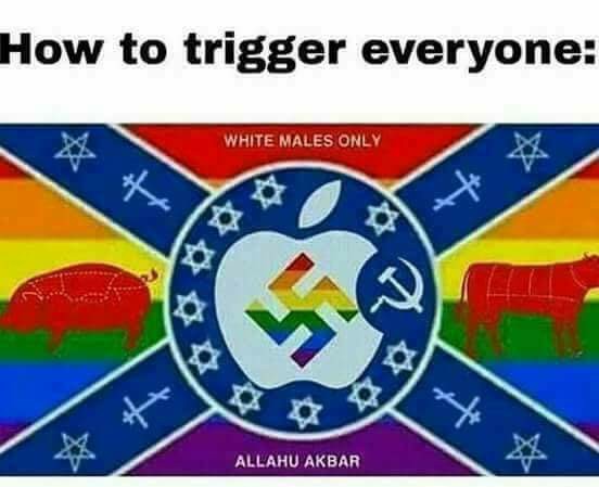 memes - white males only allahu akbar - How to trigger everyone White Males Only Allahu Akbar