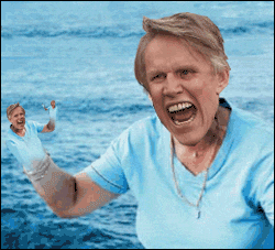 The coolest and creepiest picture of Gary Busey to date.