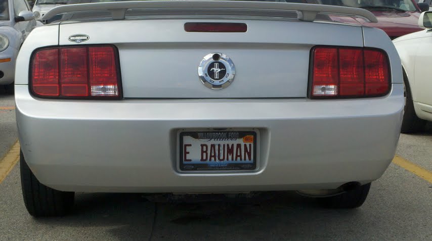 Ebaum license plate