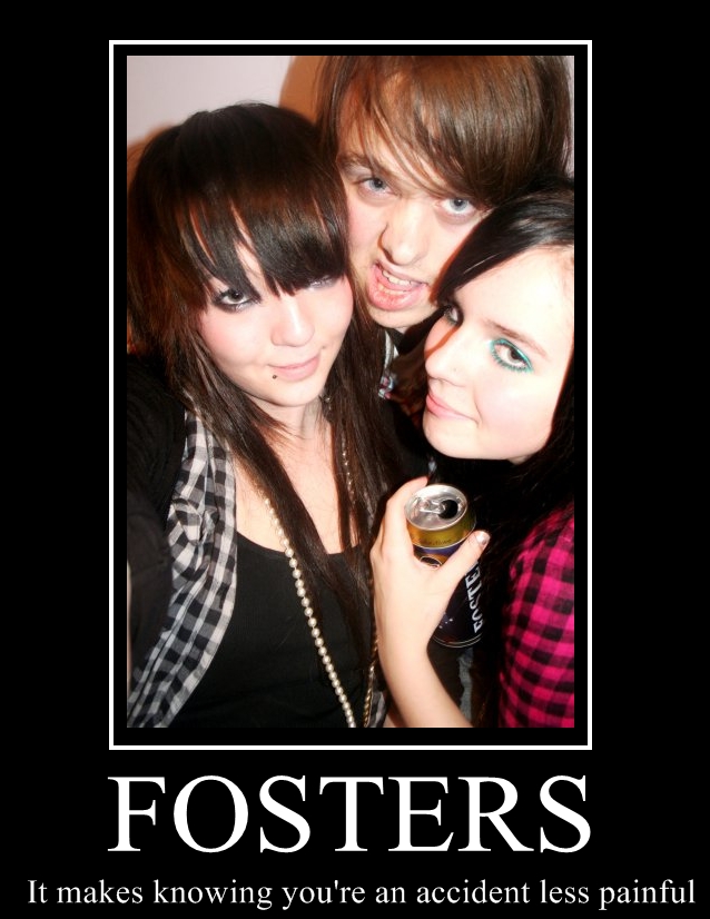 fosters demotivational poster