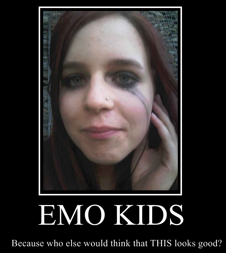 emo kids demotivational poster