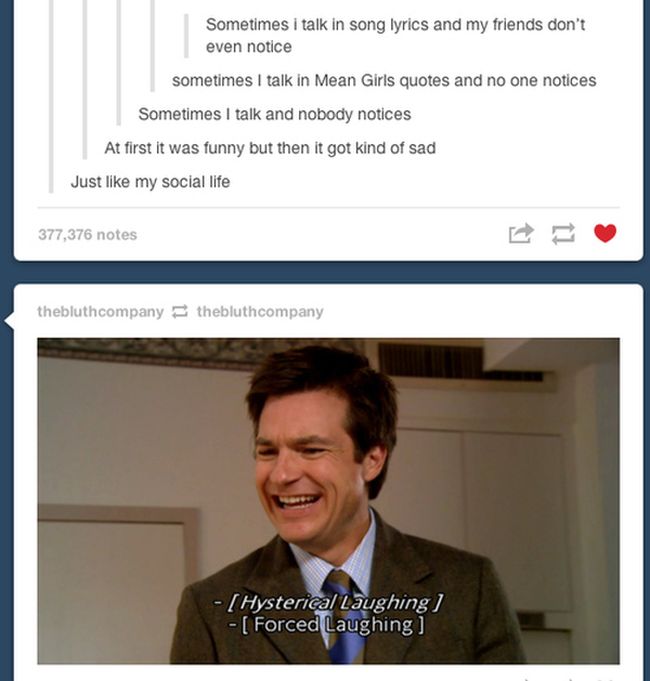 tumblr - funny tumblr pretty - Sometimes i talk in song lyrics and my friends don't even notice sometimes I talk in Mean Girls quotes and no one notices Sometimes I talk and nobody notices At first it was funny but then it got kind of sad Just my social l