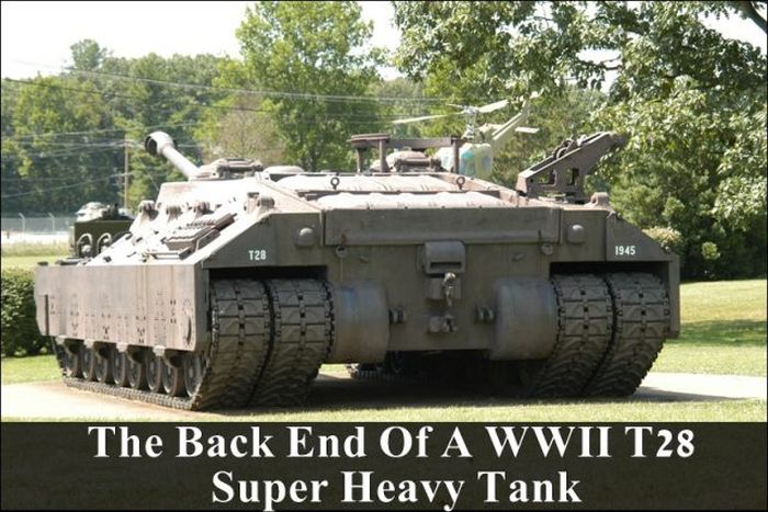 t28 super heavy tank - The Back End Of A Wwii T28 Super Heavy Tank