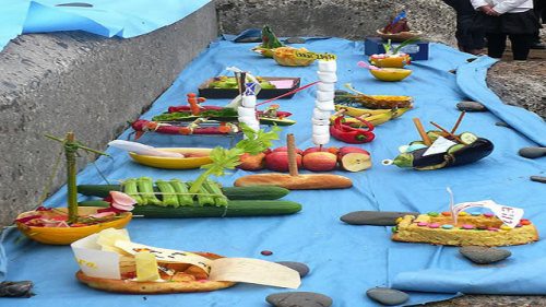 Edible Boat Races:The only rule is that the boats have to be made from 100 edible material.