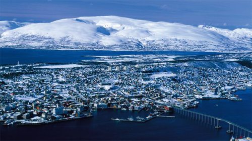 Tromso in the far north of Norway receives the same amount of annual sunlight as the tropics except all within a 10 week period.