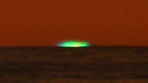 Everyone knows the sun can be yellow and orange but did you know that it can be green? This phenomenon known as green flash is very rare.
