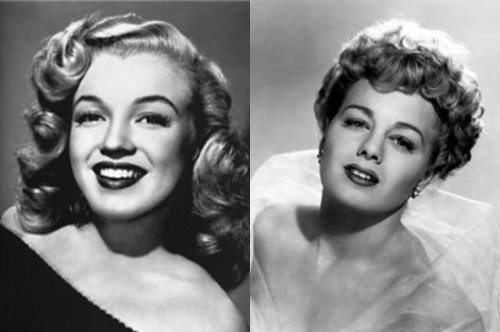 Marilyn Monroe and Shelley Winters