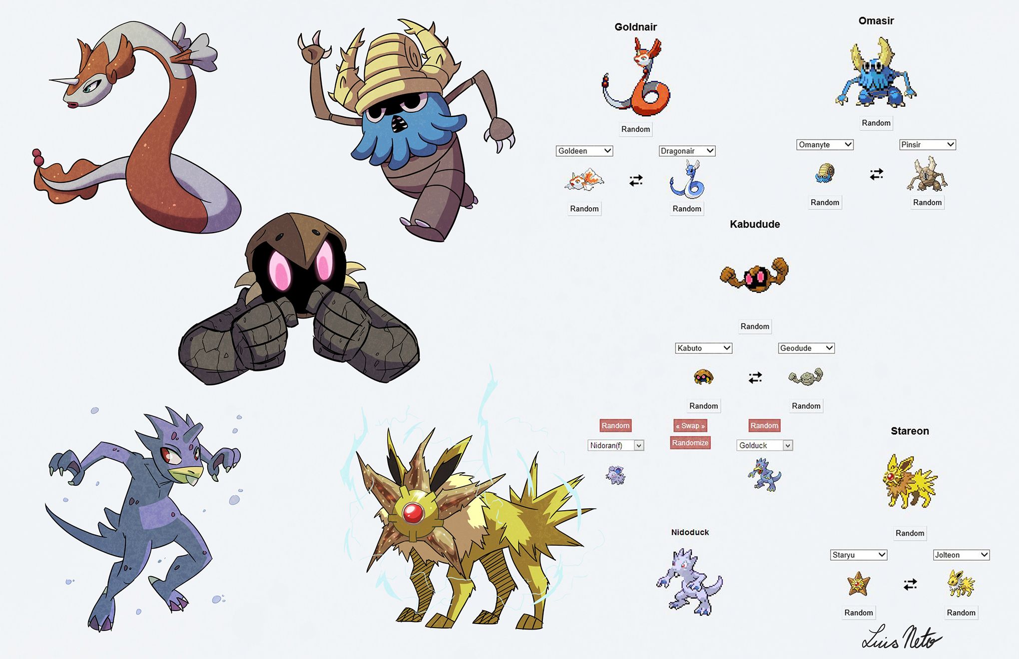 100 Pokemon Fusion Art Adaptations