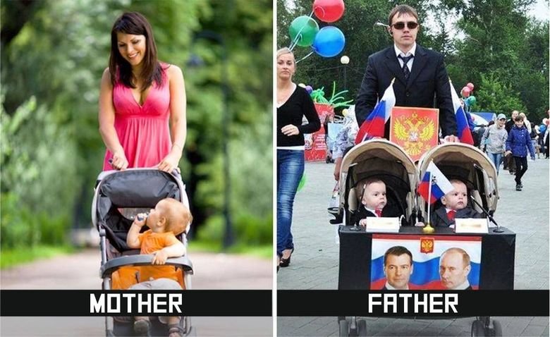 10 Differences Between Mothers and Fathers Taking Care of Kids