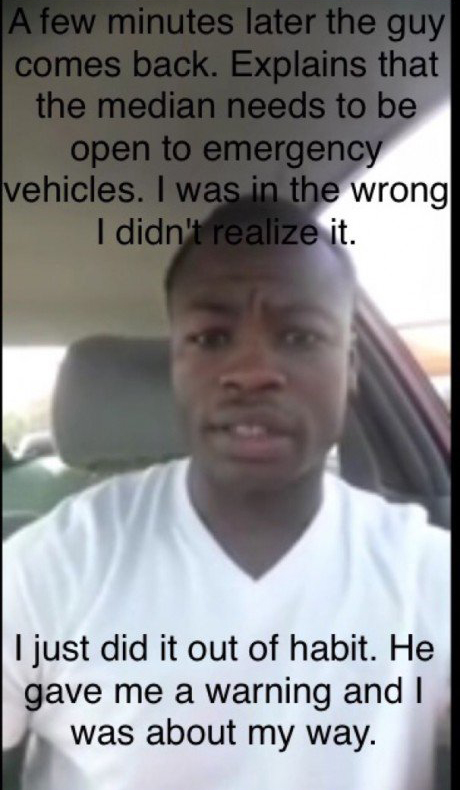 Black Man Gets Pulled Over by Caucasian Police Officer