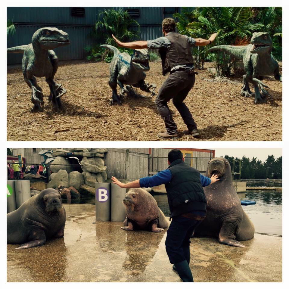 Zookeepers Reenact Chris Pratt's Jurassic Park Pose