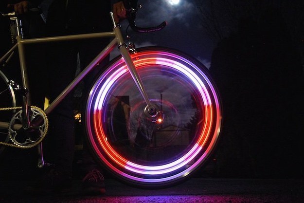 LED spoke lights for the wheels